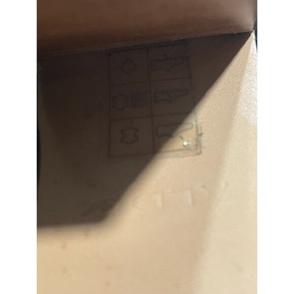 Aldo Contessina Ankle Boots Tie Womens Sz 7 Leather Black Almond Toe Stack Heel - Picture 10 of 11